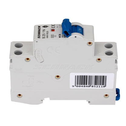 Întreruptor automat modular AMPARO, 6kA, B 25A, 1P+N, 1UH