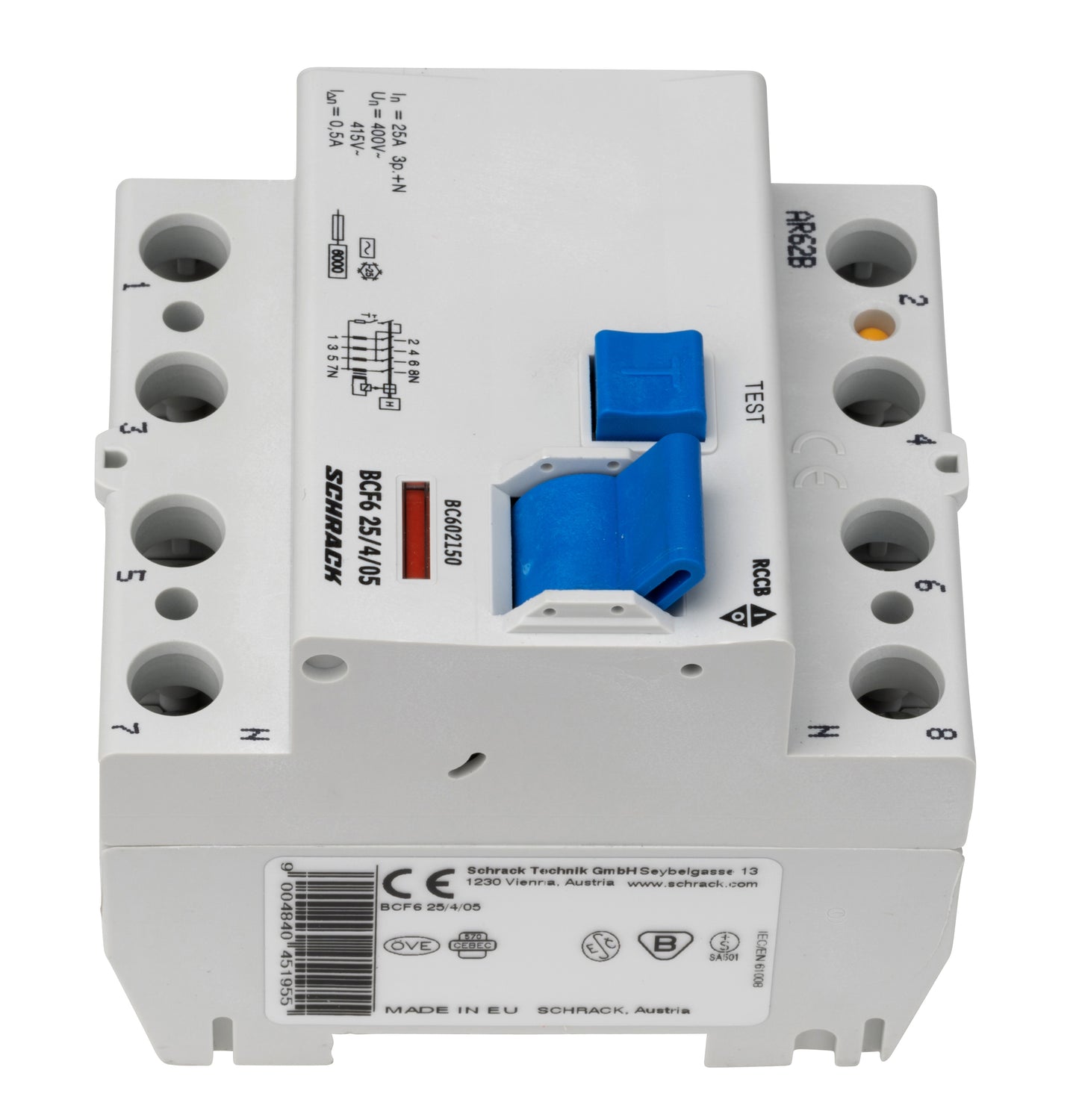 Intreruptor diferential 25A 4poli 500mA