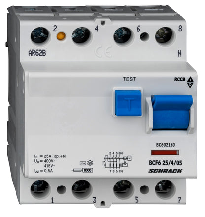 Intreruptor diferential 25A 4poli 500mA