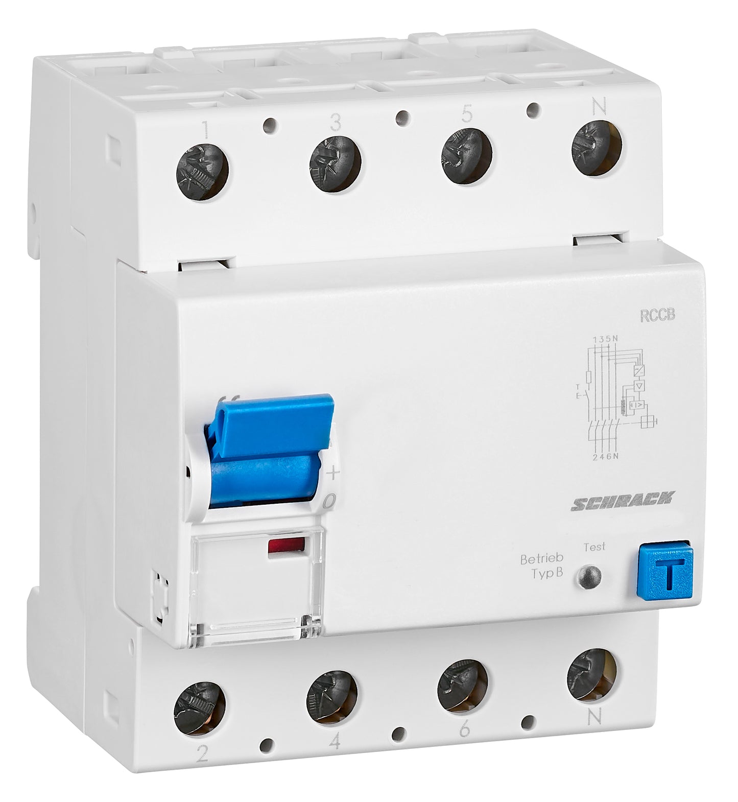 Residual current circuit breaker 80A, 4-pole, 30mA, type Bfq