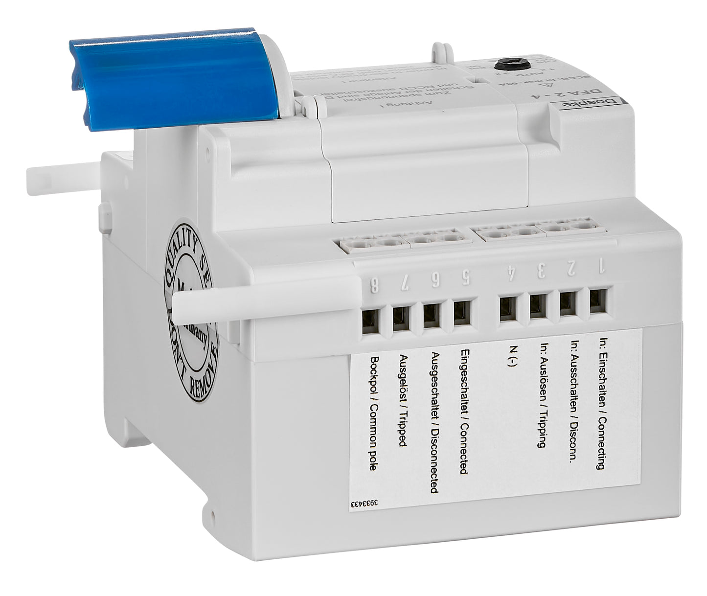 Remote and reactivation unit for RCCB, BD series, up to 63A