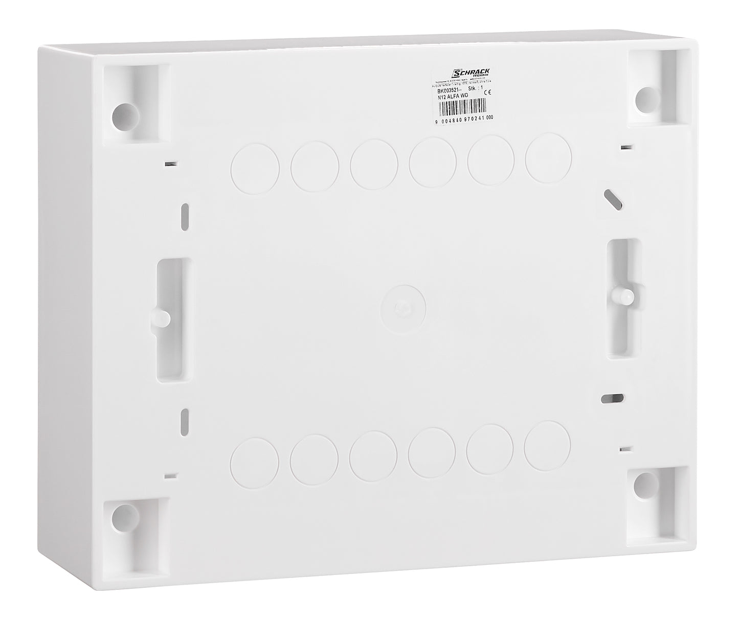 Cofret modular aplicat, 1 rând, 12UH (module), fără uşă