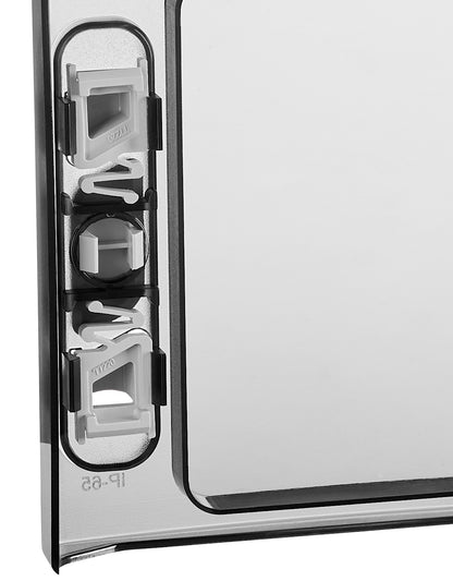 Dulap distrib. apl. IP65, 12U pe 1 rând, cu uşă transparentă