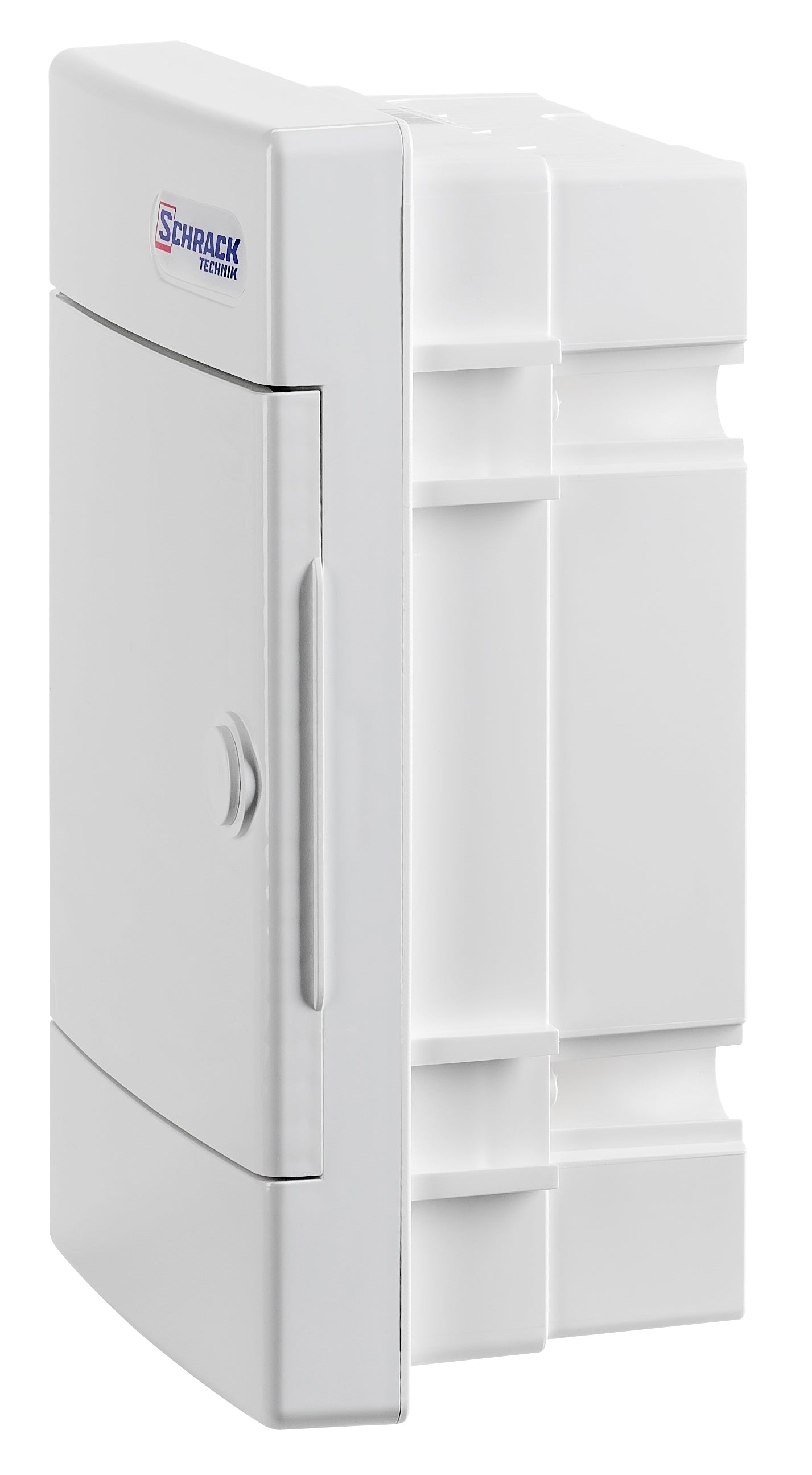Dulap distrib. încastr. 1r-4UH, uşă din plastic alb mat