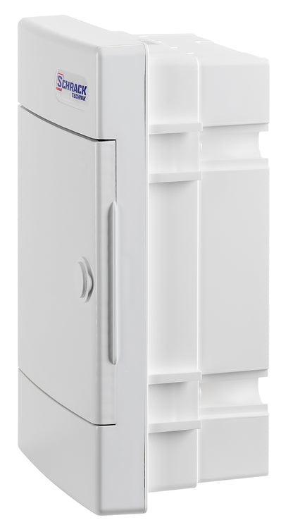 Dulap distrib. încastr. 1r-4UH, uşă din plastic alb mat
