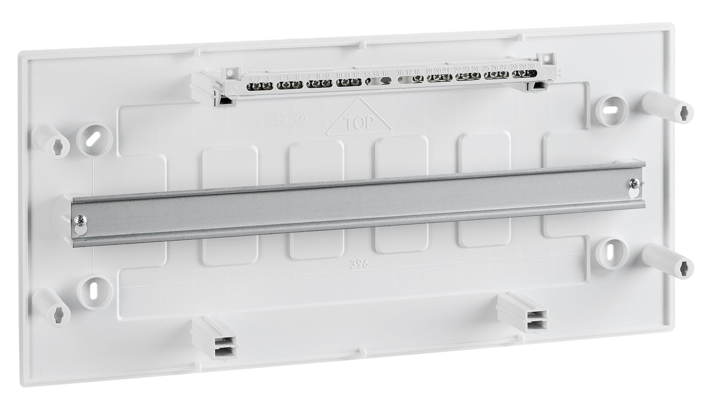 Cofret aparent, 24 UH, 1 rând, ușă transparentă, IP40