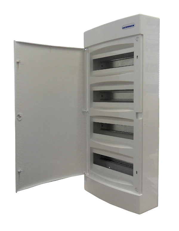 Dulap distrib. apl. 4 rând. 48UH, uşă din plastic alb mat