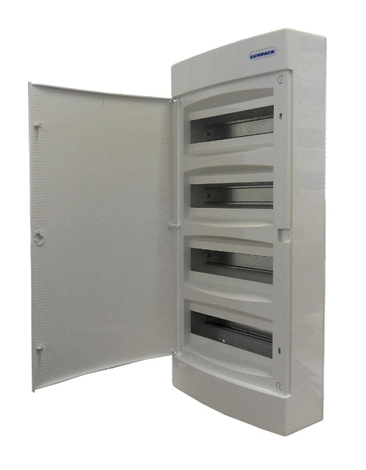 Dulap distrib. apl. 4 rând. 48UH, uşă din plastic alb mat