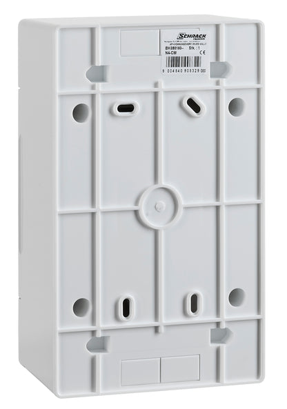 Dulap distrib. apl, 1 rând. 4UH, uşă din plastic alb mat