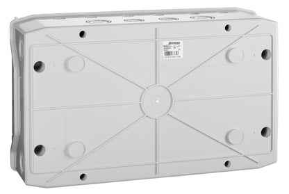Cofret mural, 1rând, 18 UH (module), transparent IP65