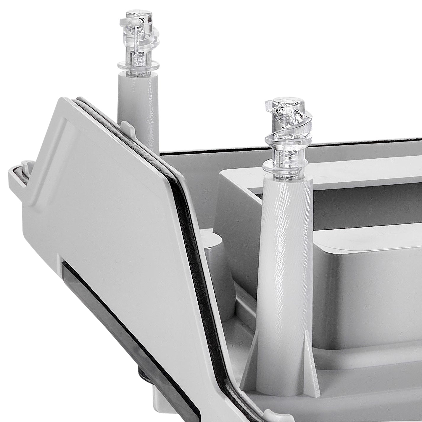 Cofret mural, 1rând, 18 UH (module), transparent IP65