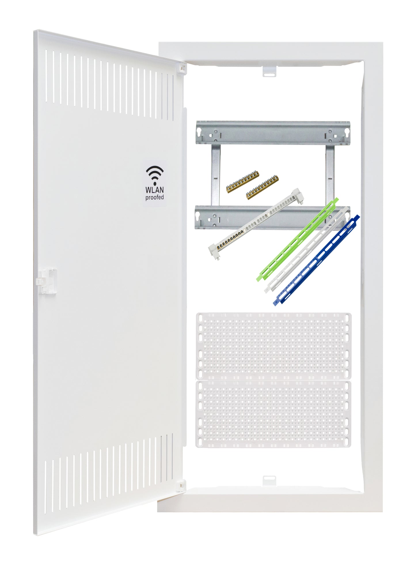 Cofret media combi cadru și ușă cu 4 rânduri verticale