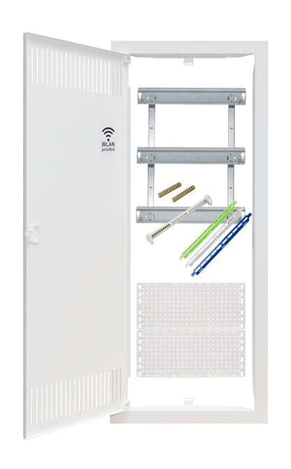 Cofret media combi cadru și ușă cu 5 rânduri verticale