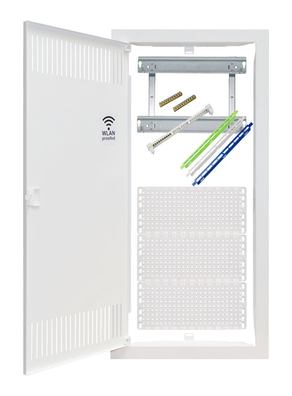 Cofret media combi cadru și ușă cu 5 rânduri verticale