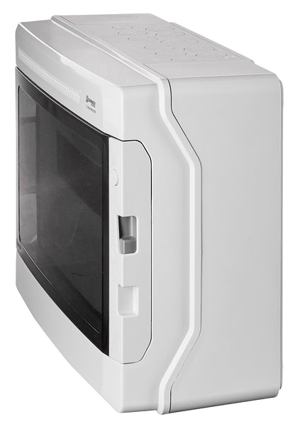 Dulap distrib. apl. IP65, 18UH, 1 rând. cu uşă transparentă