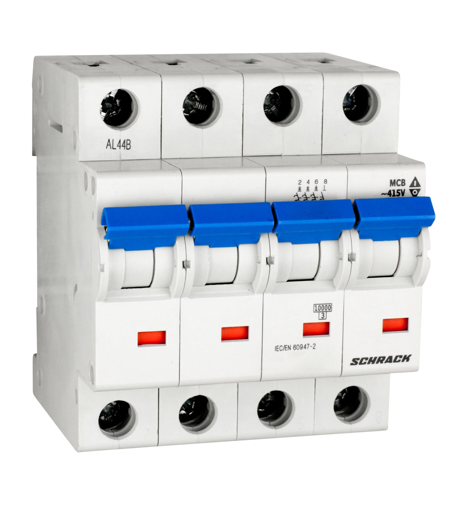 Întreruptor automat modular(MCB), C, 50A, 4poli, 40° C, 10kA