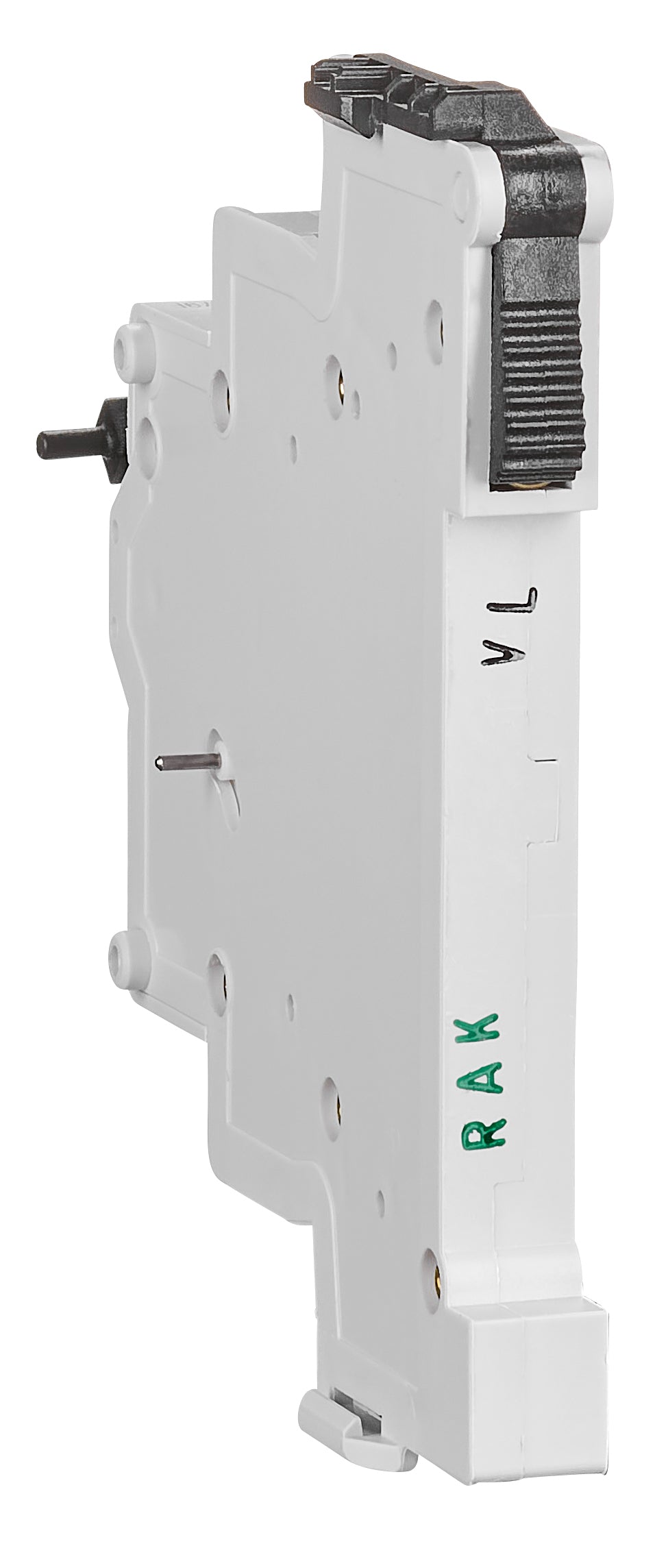 Contact auxiliar 5-250V/4A, 1 ND + 1 NI fix. cu înclichetare