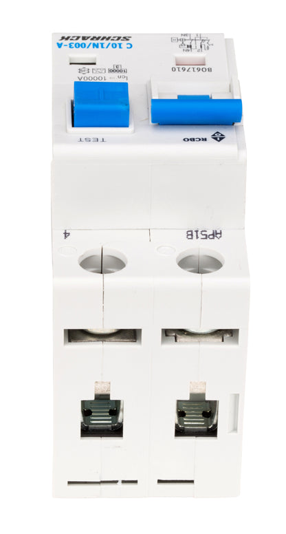 Întreruptor automat+diferenţial, C10/30mA, 10kA, tip A, 1P+N