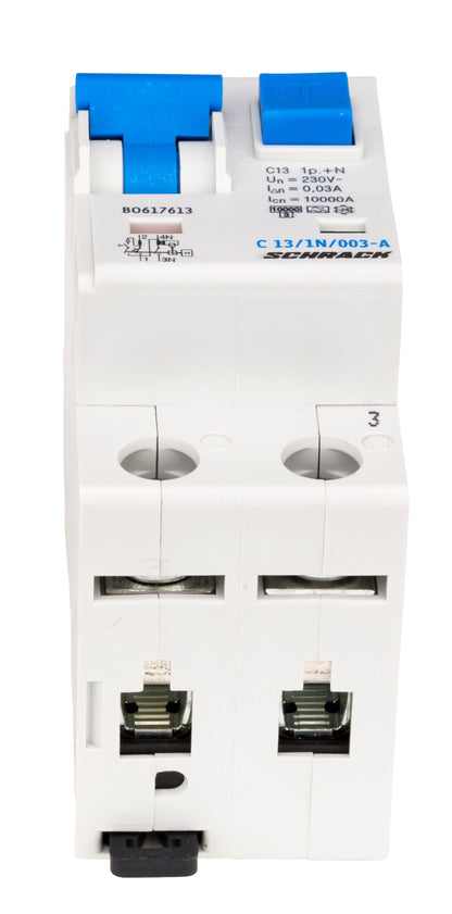 Întreruptor automat+diferenţial, C13/30mA, 10kA, tip A, 1P+N