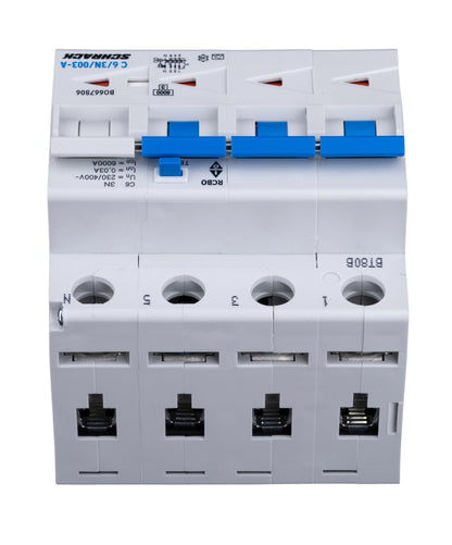 Întreruptor automat diferential C6/3+N 30mA tip A 6kA