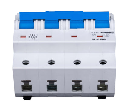Întreruptor automat C 100A, 4 poli, 10kA