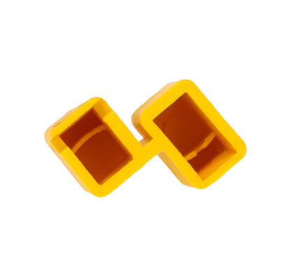 Protection-cover yellow for pin busbar on 1 MW