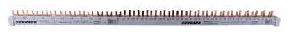 Busbar, 1xRCCB 4-pole, 2xMCB 4-pole, 18 x MCB 1+N/1 MW, 30MW