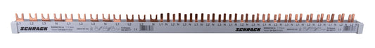 Busbar, 1xRCCB 4-pole, 2xMCB 4-pole, 18 x MCB 1+N/1 MW, 30MW