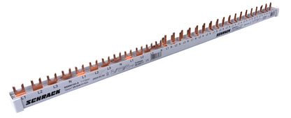 Busbar, 1xRCCB 4-pole, 2xMCB 4-pole, 18 x MCB 1+N/1 MW, 30MW