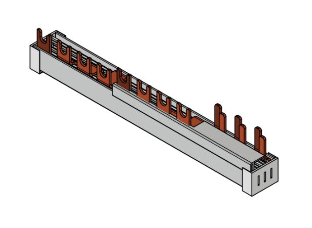 Busbar B-RCCB N+3, 1xMCB N+3, 3xMCB N+1/1MW, for Amparo 11MW