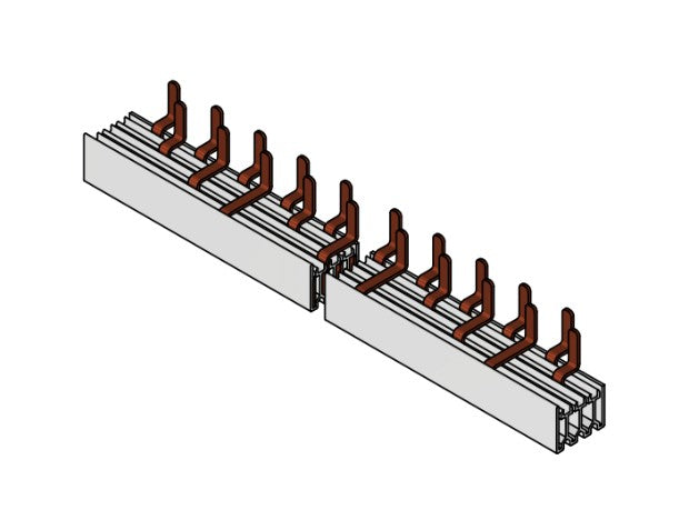 Bareta 4P NL1/NL2/NL3, P+N Amparo, 1m, 10mm², 18mm, tip pin