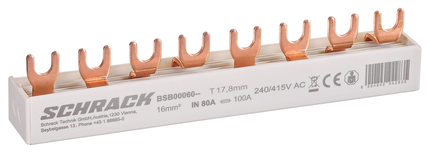 Bareta, 1dif 4P, 1 descarcator sau 1 sig aut 3P+N, 8M, 16mmp