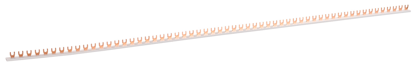 Baretă cu contacte furcă 1P, 10mm², 57UH, pas de 17,8mm, 1m