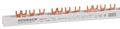 Baretă cu contacte furcă, 4P, L1/L2/L3/N, 16mmp, 1m, 56UH