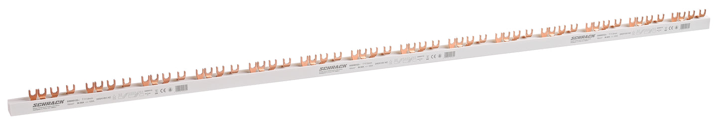 Baretă cu contacte furcă, 4P, L1/L2/L3/N, 16mmp, 1m, 56UH