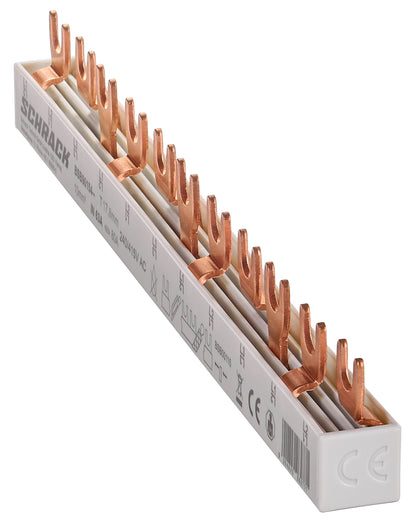 Bareta compacta furca, 1 x MCB 3P, 8x MCB 1P, 11M, 10mm²