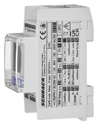Releu deferențial tip A, cu display LCD, de la 30mA la 30A