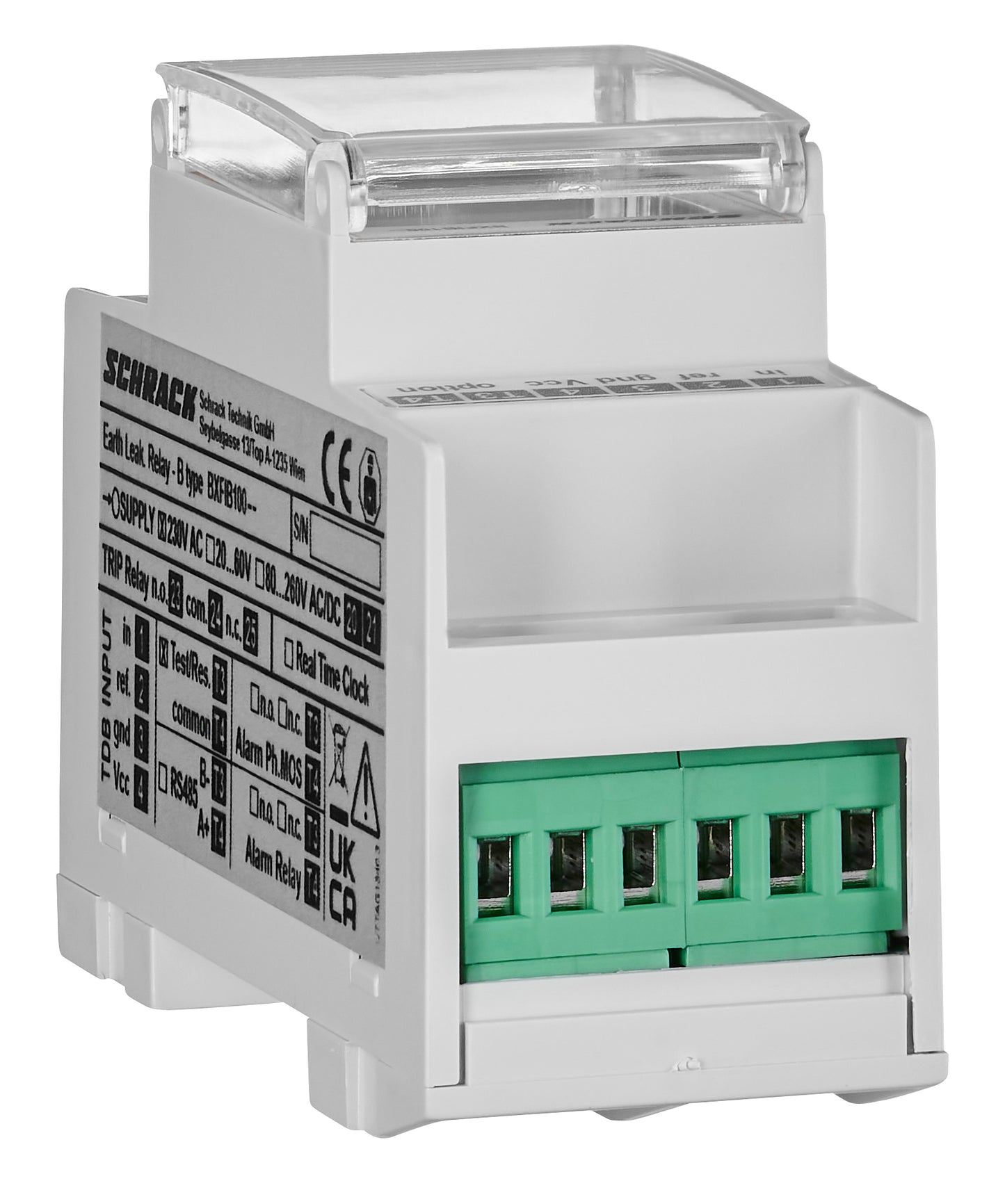 Releu deferențial tip B, cu display LCD, de la 30mA la 30A