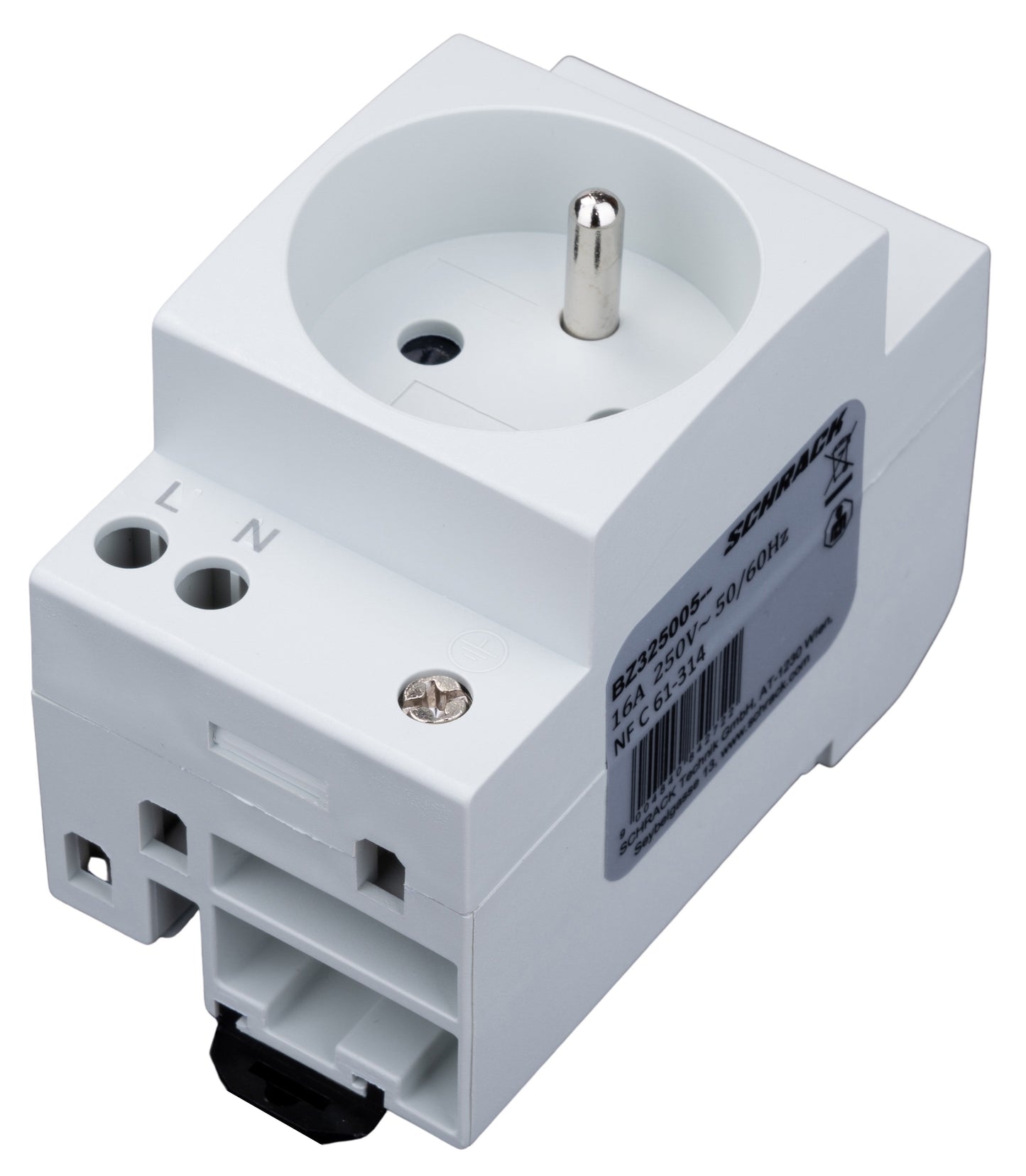 Priză modulară pin PE 16A, 250 V