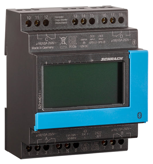 Releu de timp digital ASTRO, anual, 4 canale, 4 module