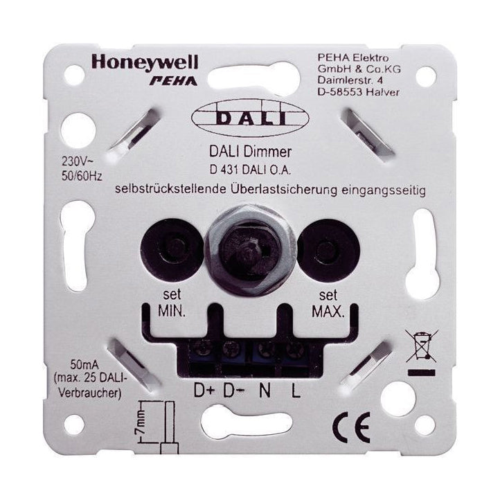 Dimmer rotative pentru Dali, 230V, 50-60 Hz, IP20