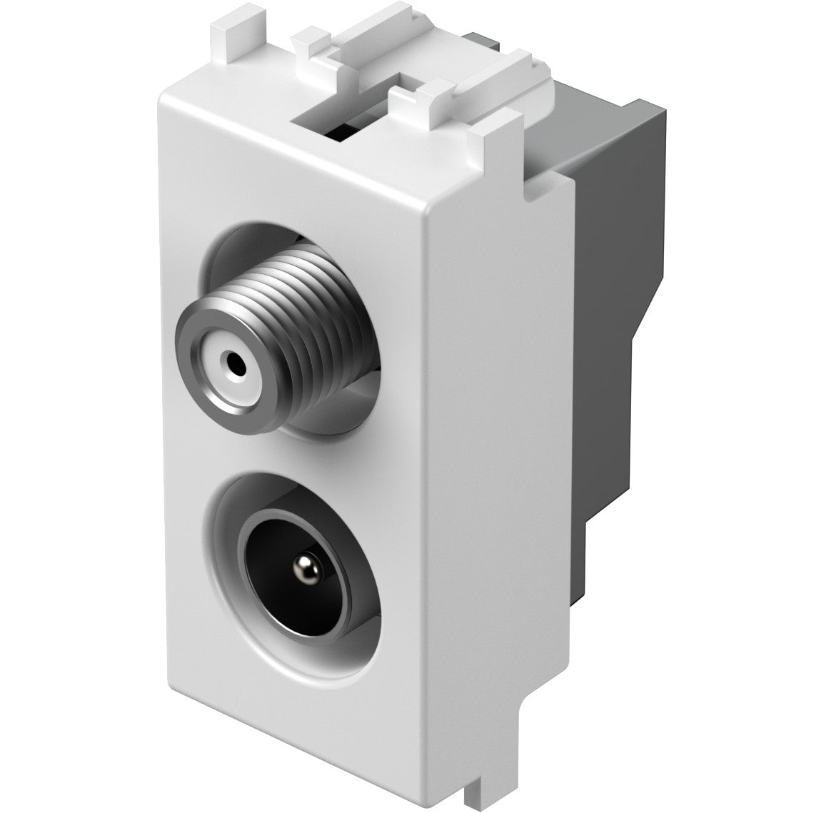TV/SAT endsocket 1M 1dB, white