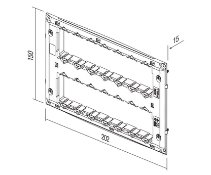 Ramă de montaj fără ghiare 2x7M