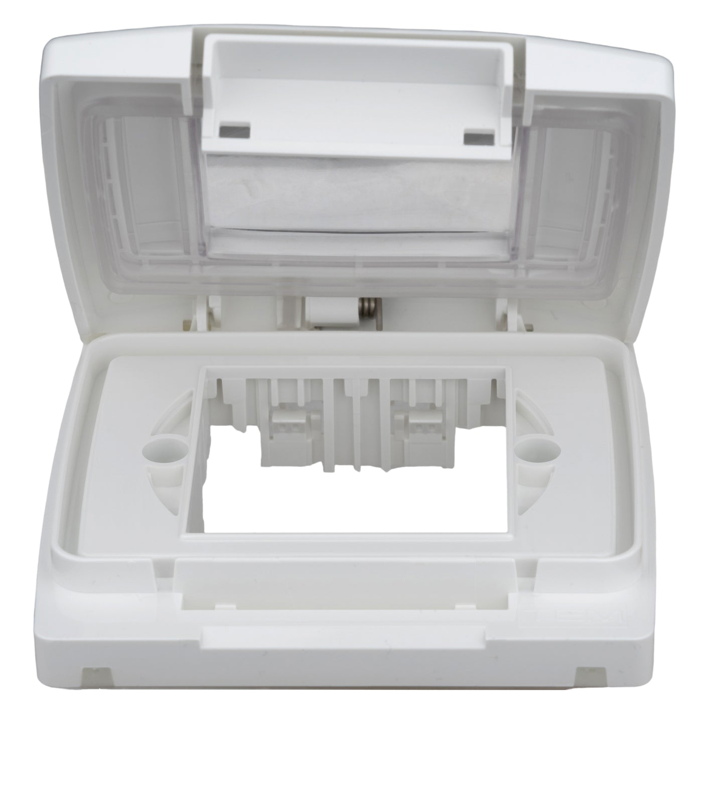 Cutie montaj ingropat,IP55,capac transparent,2M, alba