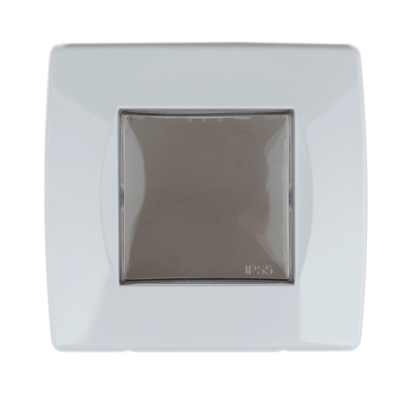 Cutie montaj ingropat,IP55,capac transparent,2M, alba