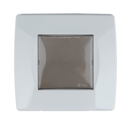 Cutie montaj ingropat,IP55,capac transparent,2M, alba