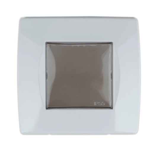 Cutie montaj ingropat,IP55,capac transparent,2M, alba