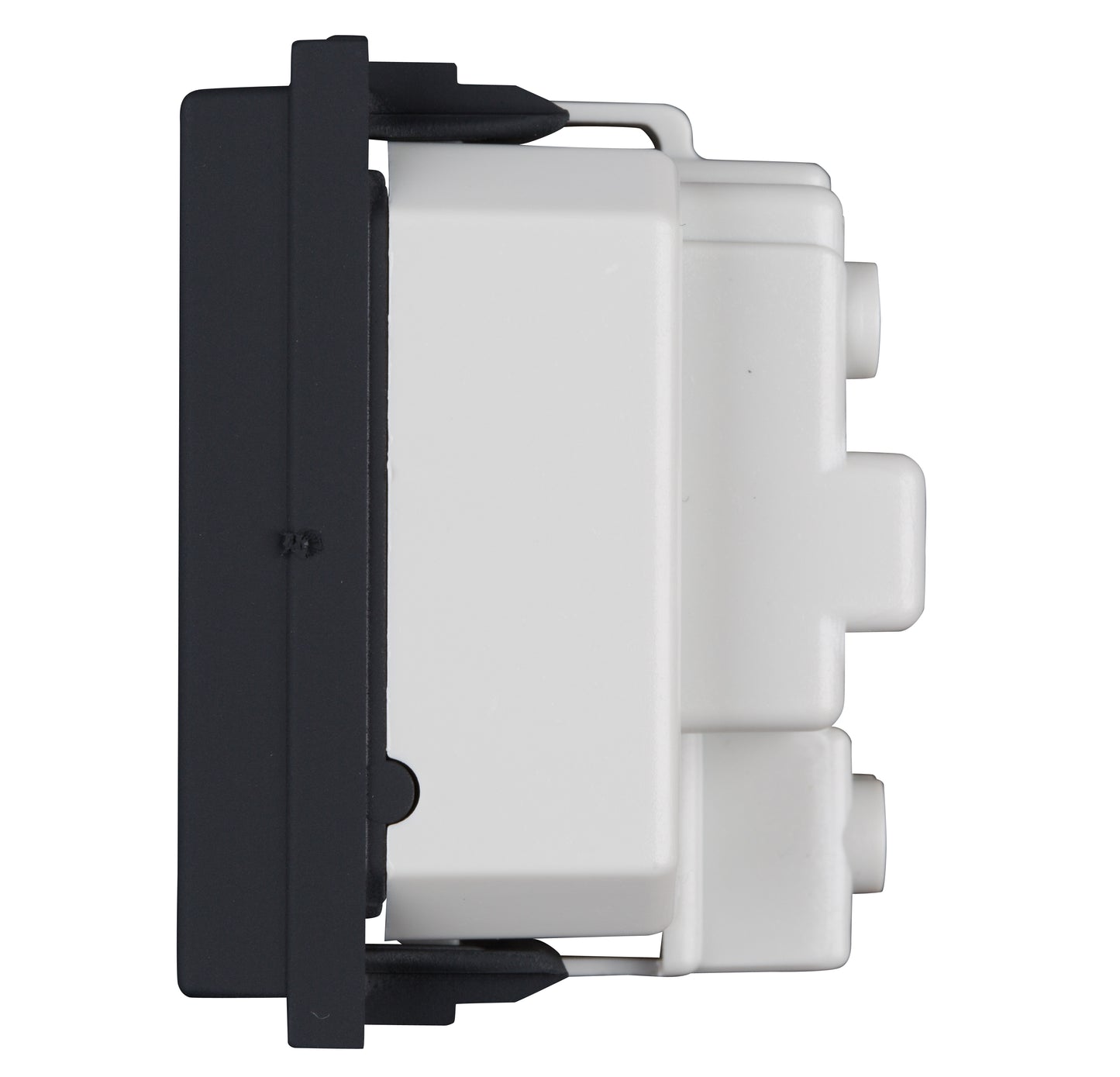 Insert priză cu pin PE,protecţie mărită,16A,cl. şurub,negru