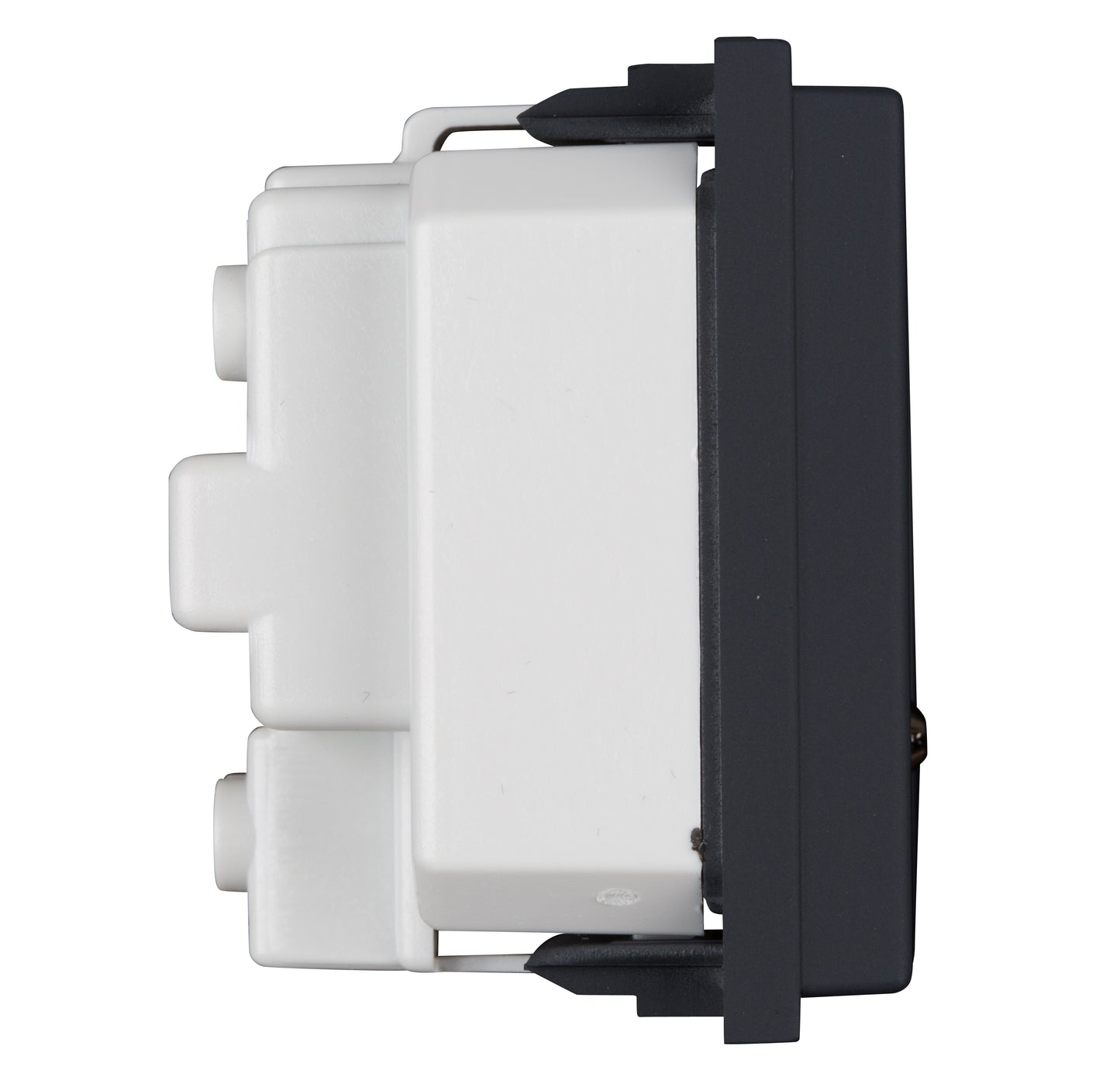 Insert priză cu pin PE,protecţie mărită,16A,cl. şurub,negru