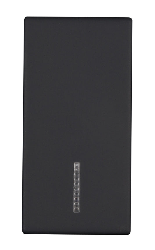 Clapetă cu indicator transparent, 1M, negru